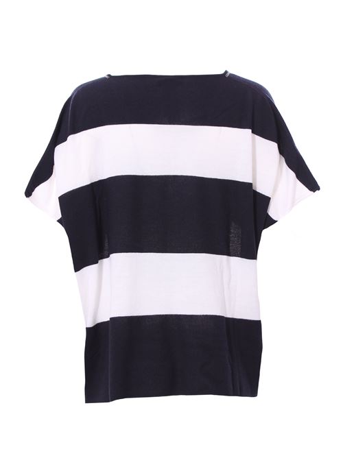 Striped v-neck FABIANA FILIPPI | MAD273W011H301VR2